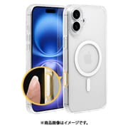 8578IP467HPMCCL [iPhone 16 Plus用 ハイブリッドケース カバー ハイブリッド 衝撃吸収 強い 頑丈 Magsafe対応 クリア TPU＋PC]