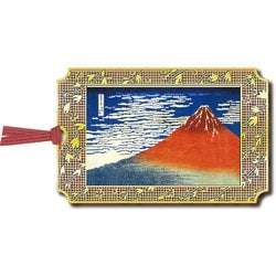 浮世絵しおり 北斎 凱風快晴 赤富士 UK001