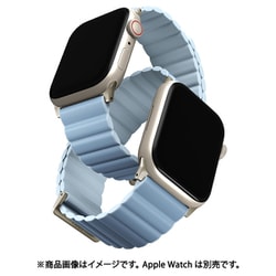 UNIQ-41MM-REVPARTSBLU [シーンで切り替える 本革×シリコン リバーシブルスタイル。Apple Watchバンド Revix PREMIUM EDITION]