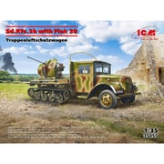 35455 1/35 ドイツ Sd.Kfz.3b w/ Flak 38 AA Gun [組立式プラスチックモデル]