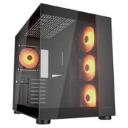 FV150 RGB ミッドタワー ピラーレスケース ブラックカラー版 CGR-5KA1B-RGB