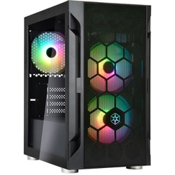 FARAシリーズ Micro-ATX ゲーミングケース 強化ガラス ブラック SST-FAH1MB-PRO