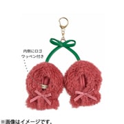 250148-04 さくらんぼぬいポンチョ レッド