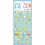 限定 カットピースシール フワフワらびちゃん ブルー 127445