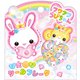 限定 おはじきシールフレーク フワフワらびちゃん ピンク 123622