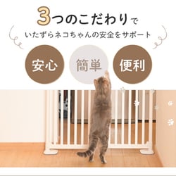 にゃんドア ☆1,000円OFFクーポン☆にゃんドアクリア ホワイト 1271107018