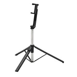 P-STSR03120BK [スマホ Bluetooth 三脚 自撮り棒 2Way スマホスタンド 床置き 最大1400mm コンパクト 【 4～6.9インチの iPhone Android 装着可 】 リモコン付き ブラック]