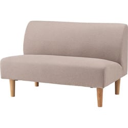 デリカ 2人掛 ベージュ W110×D67×H72×SH40cm 【ねじこみ式】 GS-335BE