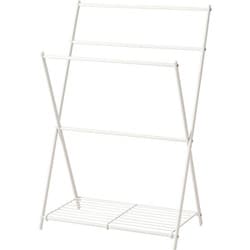 フォールディングハンガー ホワイト W58×D38.5×H88.5cm 【組立式】 MIP-59WH