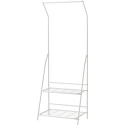 フォールディングハンガーラック ホワイト W60×D38.5×H161cm 【組立式】 MIP-58WH