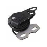 ヘルメット用ワイヤーロック ハンドルクランプ取付 ストレート ブラック MF-4767
