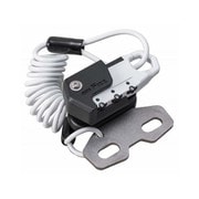 ヘルメット用ワイヤーロック ハンドルクランプ取付 コイル ホワイト MF-4773