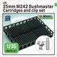 DM35147 1/35 現用 アメリカ M2/M3ブラッドレー/LAV-25用 M242 25mmブッシュマスター機関砲空薬莢/クリップセット [プラモデル用パーツ]