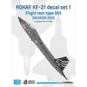 JD72009 1/72 現用 韓国空軍 KF-21ボラメ用 デカールセット #1 試作001号機 サチョン基地2022 （アカデミー用） [プラモデル用品]