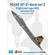 JD72010 1/72 現用 韓国空軍 KF-21ボラメ用 デカールセット #2 試作002号機 サチョン基地2022 （アカデミー用） [プラモデル用品]