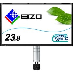 液晶モニター FlexScan FLT 23.8型 1920×1080 USB Type-C対応 アーム付属 ブラック FLT-BK