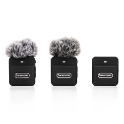 超小型 2.4GHz デュアルチャンネル ワイヤレスマイクシステム（送信機2台） Blink100 B2