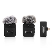 2.4G 超小型 ワイヤレスマイクシステム(送信機×2台/USB-C端子付き受信機×1台/ウインドスクリーン付属) Blink100 B6