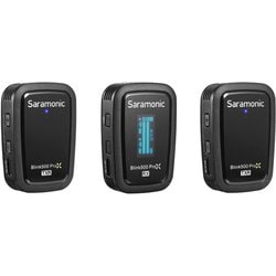 レコーディング機能搭載 2.4G ワイヤレスマイクシステム（送信機2台/受信機1台/ラべリアマイク付属） Blink500 Pro X B2R