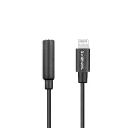 Φ3.5mmTRRS＝>Lightningデバイス用変換ケーブル 6cm SR-C2002
