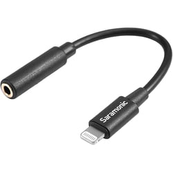 Φ3.5mmTRS＝>Lightningデバイス用 変換ケーブル 6cm SR-C2018