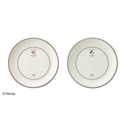 限定 ディズニー ダイナー プレート 2枚 セット 直径 約20cm 電子レンジ 食器洗浄機 使用可 レッド × グリーン BHK316-SET-RD/GR