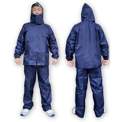 カッパ 上下セット ネイビー 6L 適応身長175cm～185cm レインソルジャー ＃9530