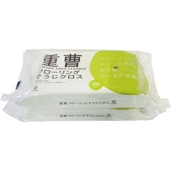 NPJ-10-2P [重曹フローリングそうじクロス 約縦20cm×横30cm 20枚×2個パック]