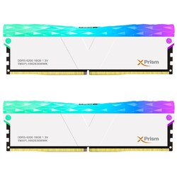 Manta XPrism RGB Series PC5-49600 / DDR5 6200Mhz メモリモジュール 16GB×2枚組 TMXPL1662836WWK