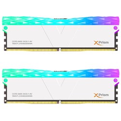 Manta XPrism RGB Series PC5-51200 / DDR5 6400Mhz メモリモジュール 24GB×2枚組 TMXPL2464836WWK
