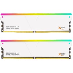XSky RGB Series PC5-44800 / DDR5 5600Mhz メモリモジュール 16GB×2枚組 TMXSL1656836WWK