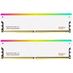 XSky RGB Series PC5-49600 / DDR5 6200Mhz メモリモジュール 16GB×2枚組 TMXSL1662836WWK