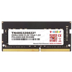 STANDARD SO-DIMM Series PC4-25600 / DDR4 3200Mhz メモリモジュール 8GB TN48G32S822