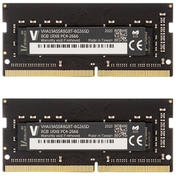 STANDARD SO-DIMM Series （FOR IMAC） PC4-21300 / DDR4 2666Mhz メモリモジュール 8GB×2枚組 VHA19ASSR8G8T-8G26SD