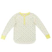 JE130-59S JEMORGAN レディース 花柄クレリックヘンリー L/S Tee Tシャツ ブルー系ストライプ柄（82）