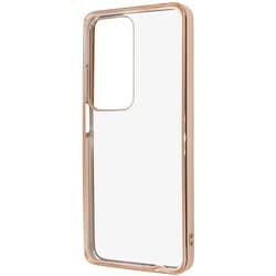 RT-OPA3CC16/PGM [OPPO A3 5G Like standard 衝撃吸収 バンパー メタリック ハイブリッドケース ピンクゴールド]