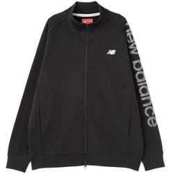 012-5162001-010-3 [ゴルフジャケット メンズ 軽量ダンボールニット×裏メッシュ スウェット スタンドフルジップブルゾン サイズ：3 ブラック]