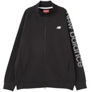 012-5162001-010-3 [ゴルフジャケット メンズ 軽量ダンボールニット×裏メッシュ スウェット スタンドフルジップブルゾン サイズ：3 ブラック]