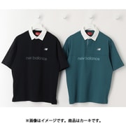 ゴルフシャツ メンズ 接触冷感 UVカット 半袖 ラガーシャツ 5分袖 サイズ:4 カーキ 012-5166004-182-4