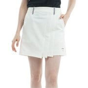 ADLA510 [ゴルフ レディース 25S 4WAYツイル フロントタックキュロット Lサイズ WHT]