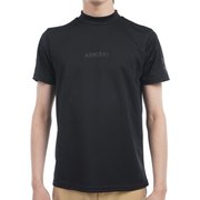 ADMA516 [ゴルフ メンズ 25S フラッグ モックネックシャツ Lサイズ BLK]
