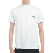 ADMA525 [ゴルフ メンズ 25S 接触冷感 サークルロゴ モックネック Lサイズ WHT]