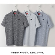 ゴルフシャツ メンズ 半袖 共衿シャツ サイズ:5 ブルー 012-5168010-110-5