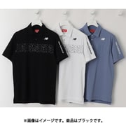 ゴルフシャツ メンズ 半袖 共衿シャツ サイズ:5 ブラック 012-5168009-010-5