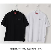 ゴルフシャツ メンズ 接触冷感 UV 半袖 モックネック プルオーバー サイズ:6 ホワイト 012-5166006-030-6