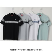 ゴルフシャツ メンズ 半袖 モックネックプルオーバー サイズ:5 ホワイト 012-5166012-030-5