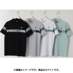 ゴルフシャツ メンズ UVカット 防透性 半袖 モックネックプルオーバー サイズ：6 ホワイト 012-5166012-030-6