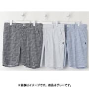 ゴルフパンツ メンズ ジオメトリック柄 ショートパンツ サイズ:6 グレー 012-5132003-022-6