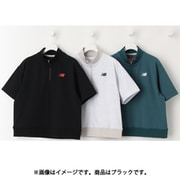 ゴルフウェア レディース スウェット ハーフジップ モックネック プルオーバー サイズ:1 ブラック 012-5164501-010-1