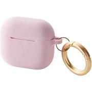 AirPods 4 ケース用 シリコン カバー MagSafe 充電対応 衝撃吸収 落下防止 カラビナ付 &me ダスティピンク AVA-AP06SCJPN